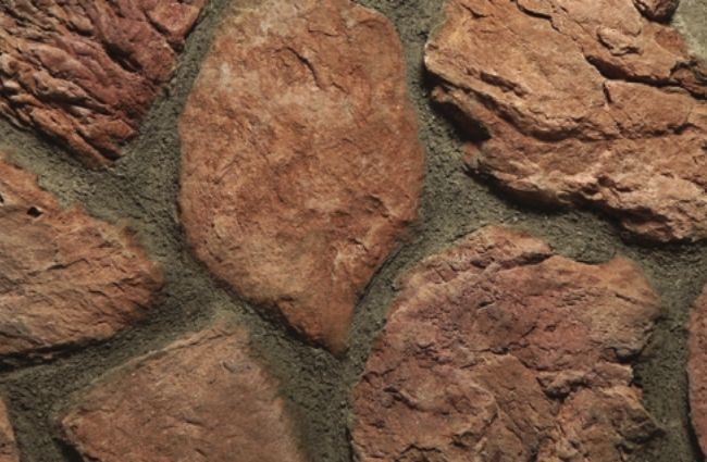 Hellas Stones Τεχνητή Πέτρα Επένδυσης Gea Εσωτερικού και Εξωτερικού Χώρου Brown