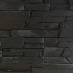 Hellas Stones Τεχνητή Πέτρα Επένδυσης Natural Εσωτερικού και Εξωτερικού Χώρου Black